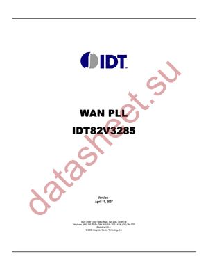 IDT82V3285DQG datasheet  
